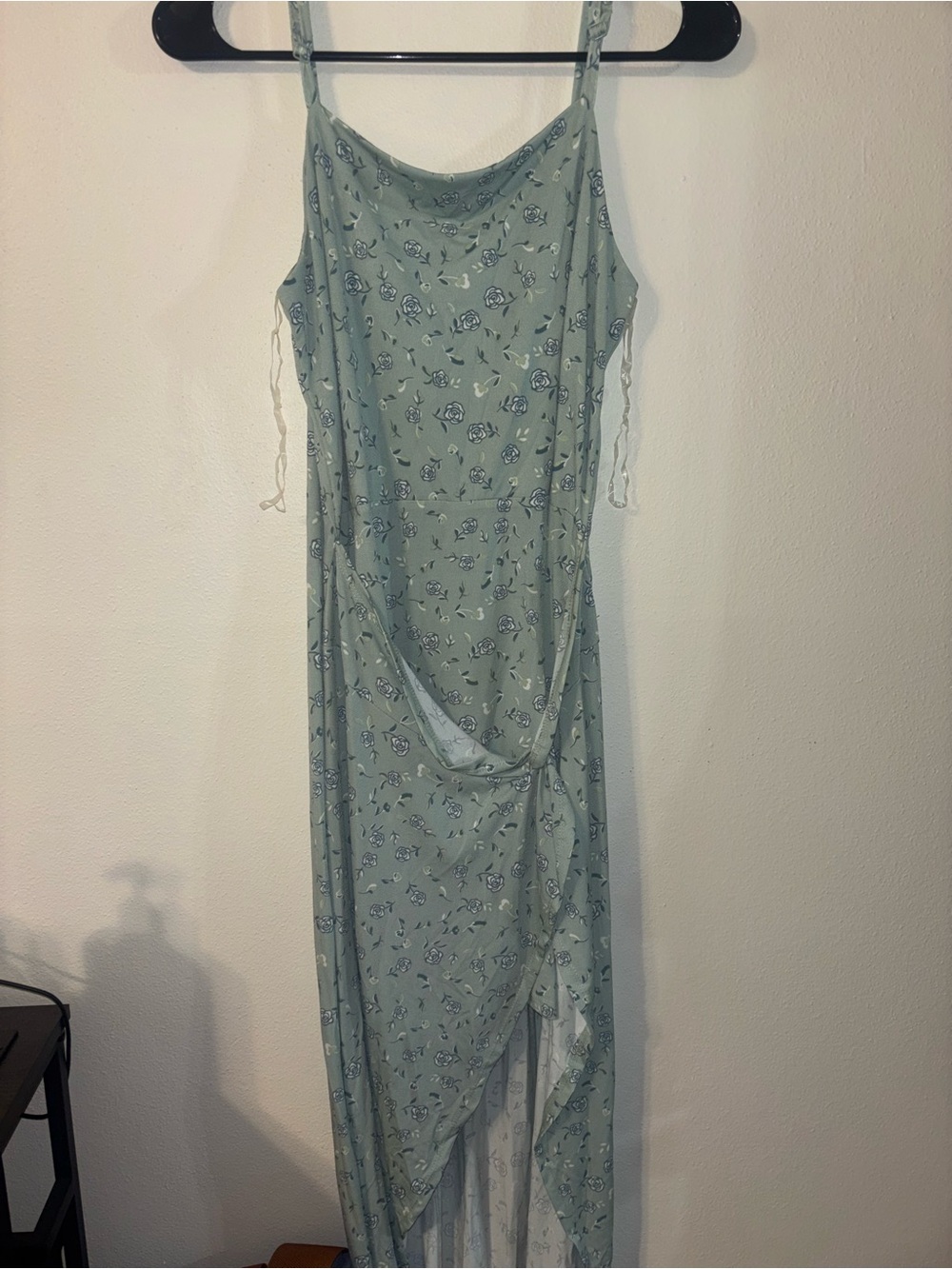 No Boundaries Sage Green Floral Maxi Slip Dress
